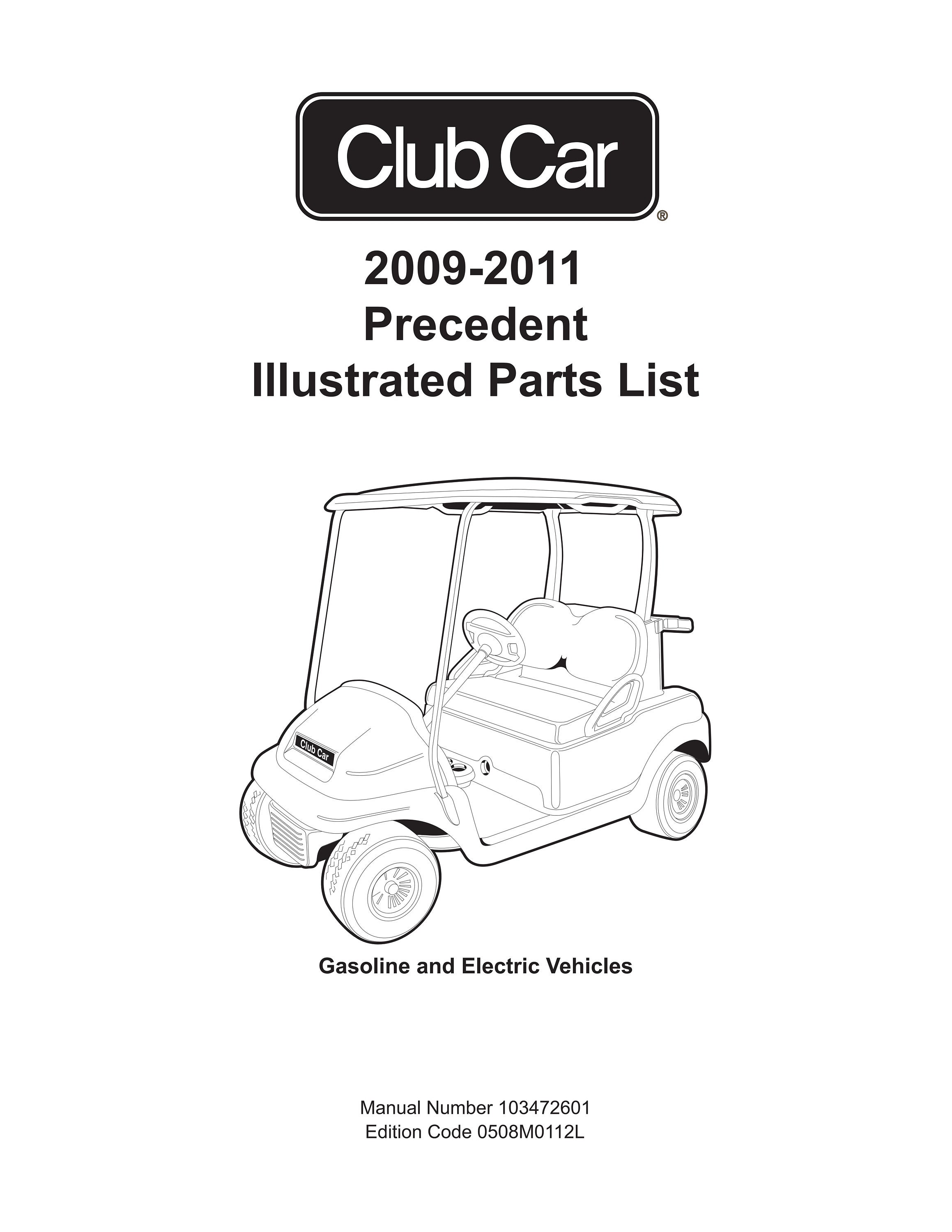 2010 Club Car Precedent Golf Cart Manual PDF, 20092011 Service Manual, Club Car Precedent Parts