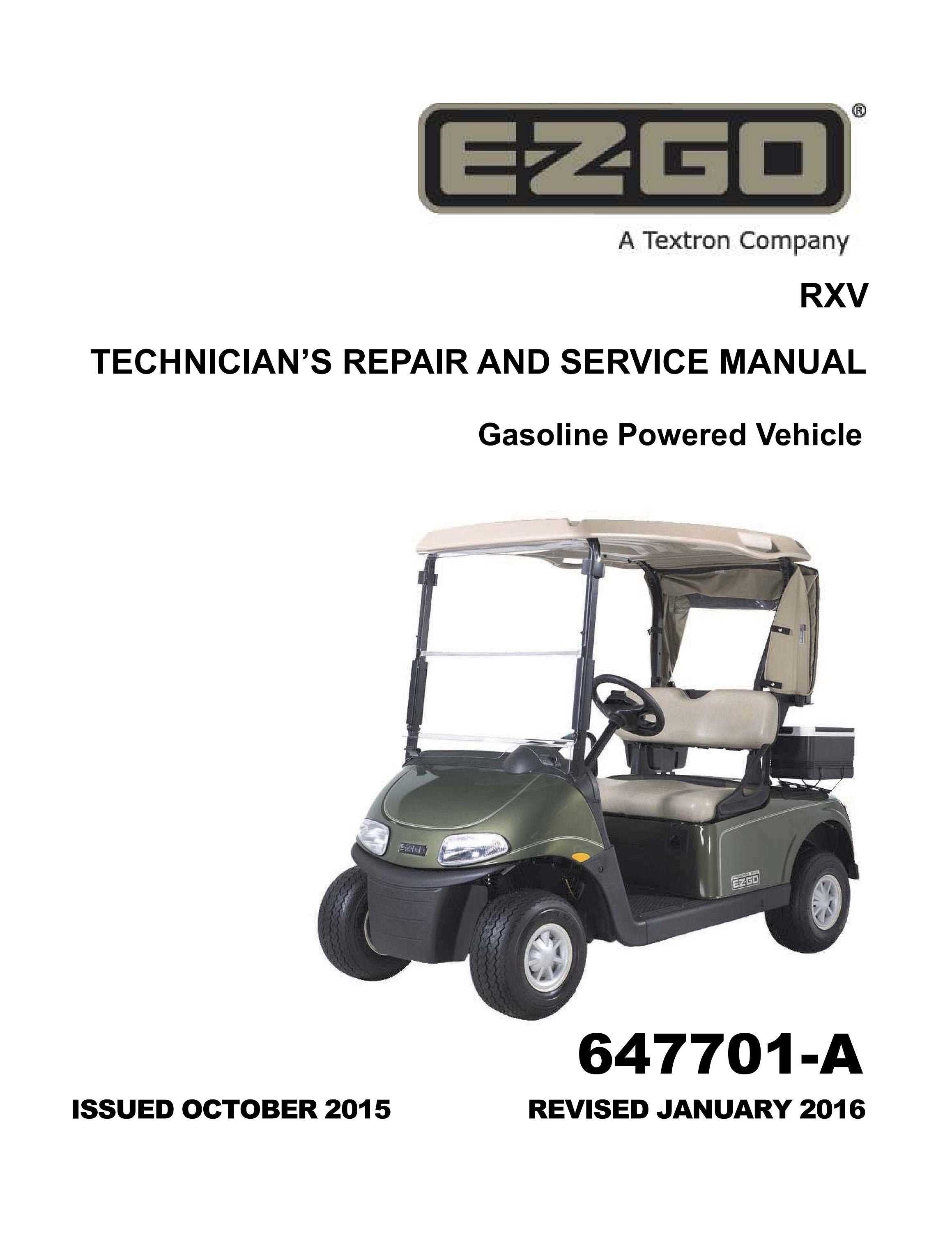 20162020 EZGO RXV Gas Golf Cart Repair & Service Manual PDF Etsy