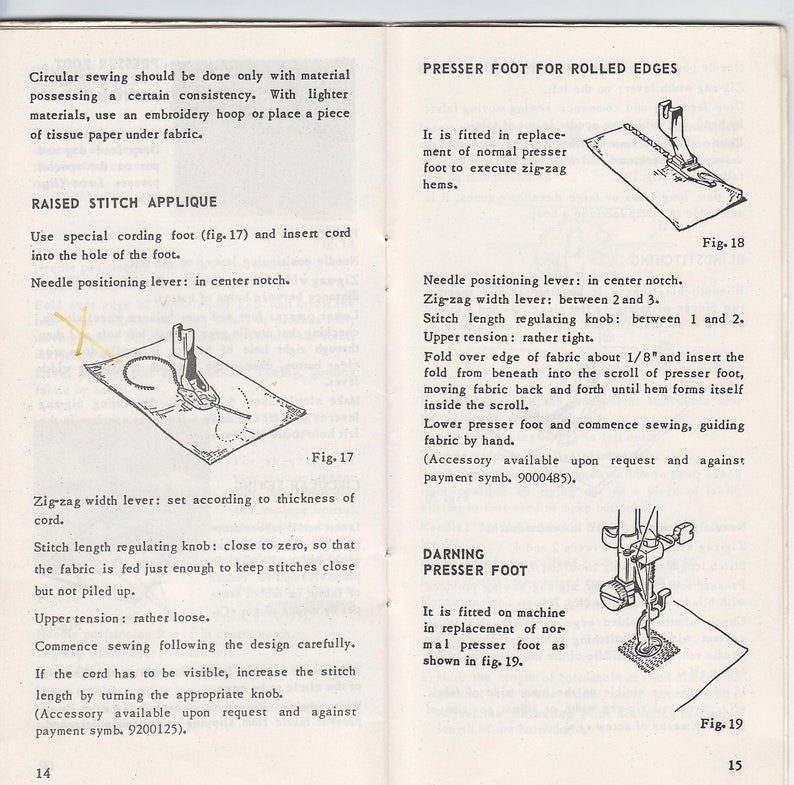 Necchi Lelia 513 Sewing Machine Manual PDF Ebook, Instant Download Etsy