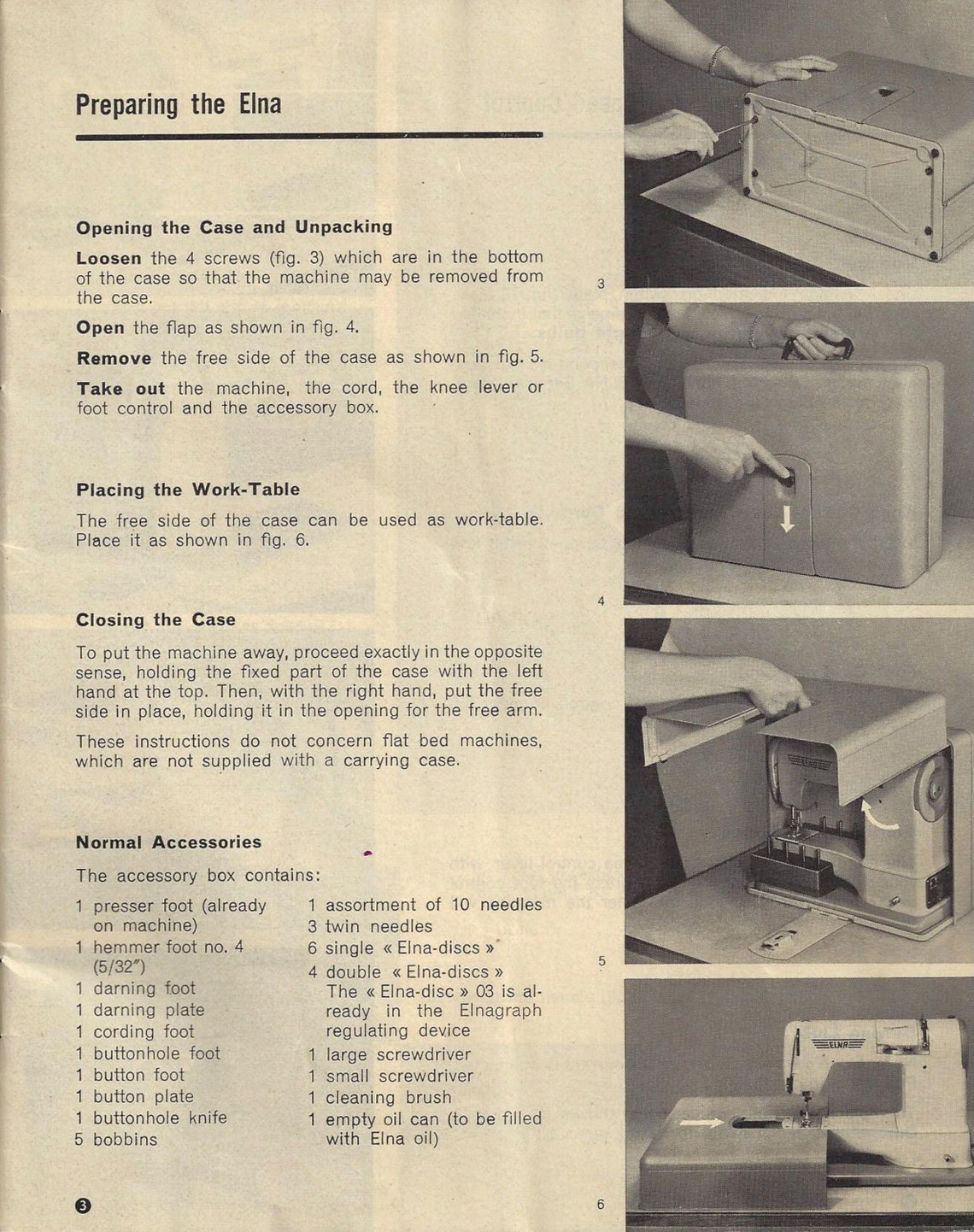 Elna Supermatic Sewing Machine Instruction Manual Elna Etsy