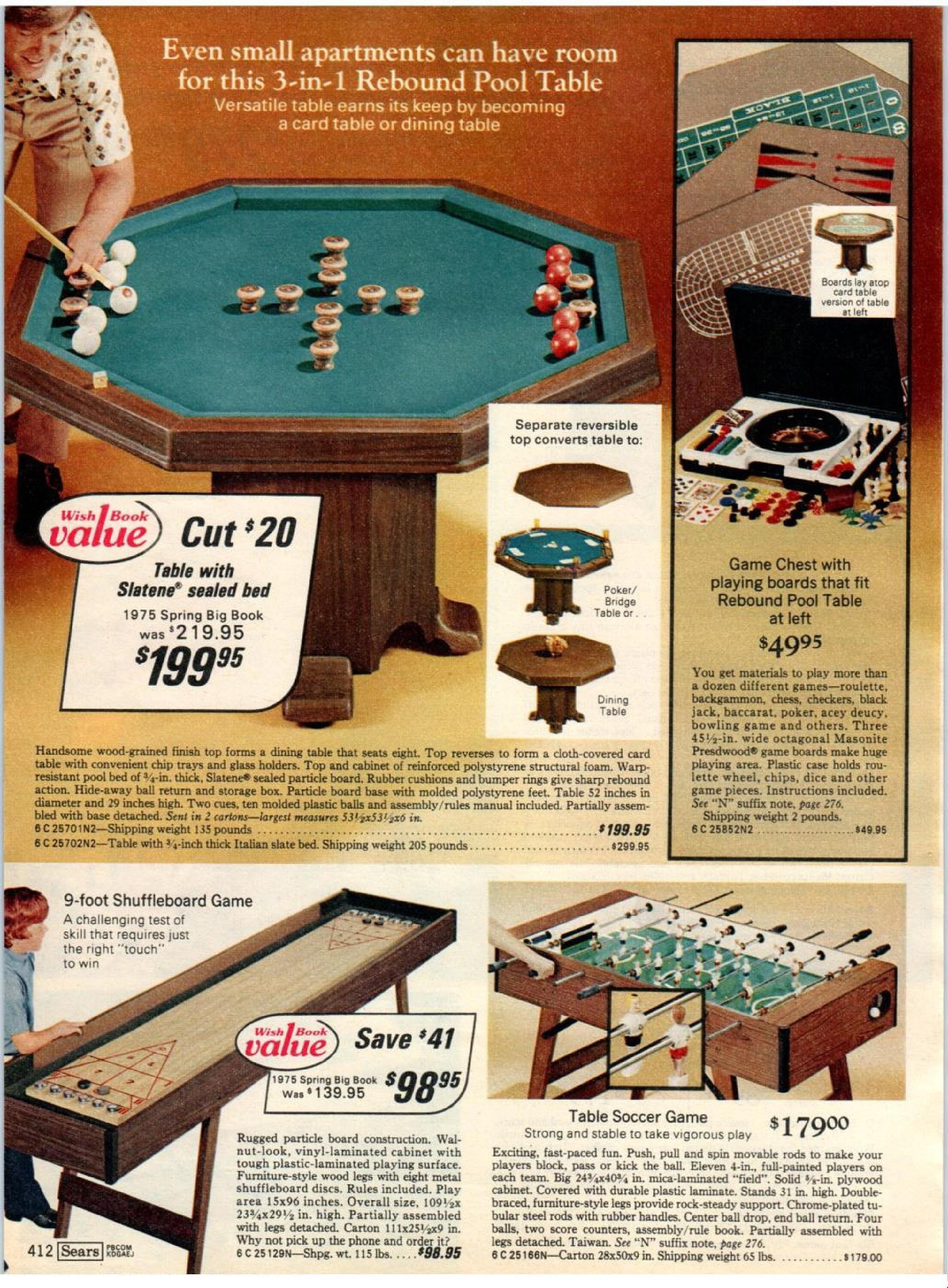 Sears Christmas Catalog 1975, Sears Wish Book 1975, Vintage Sears