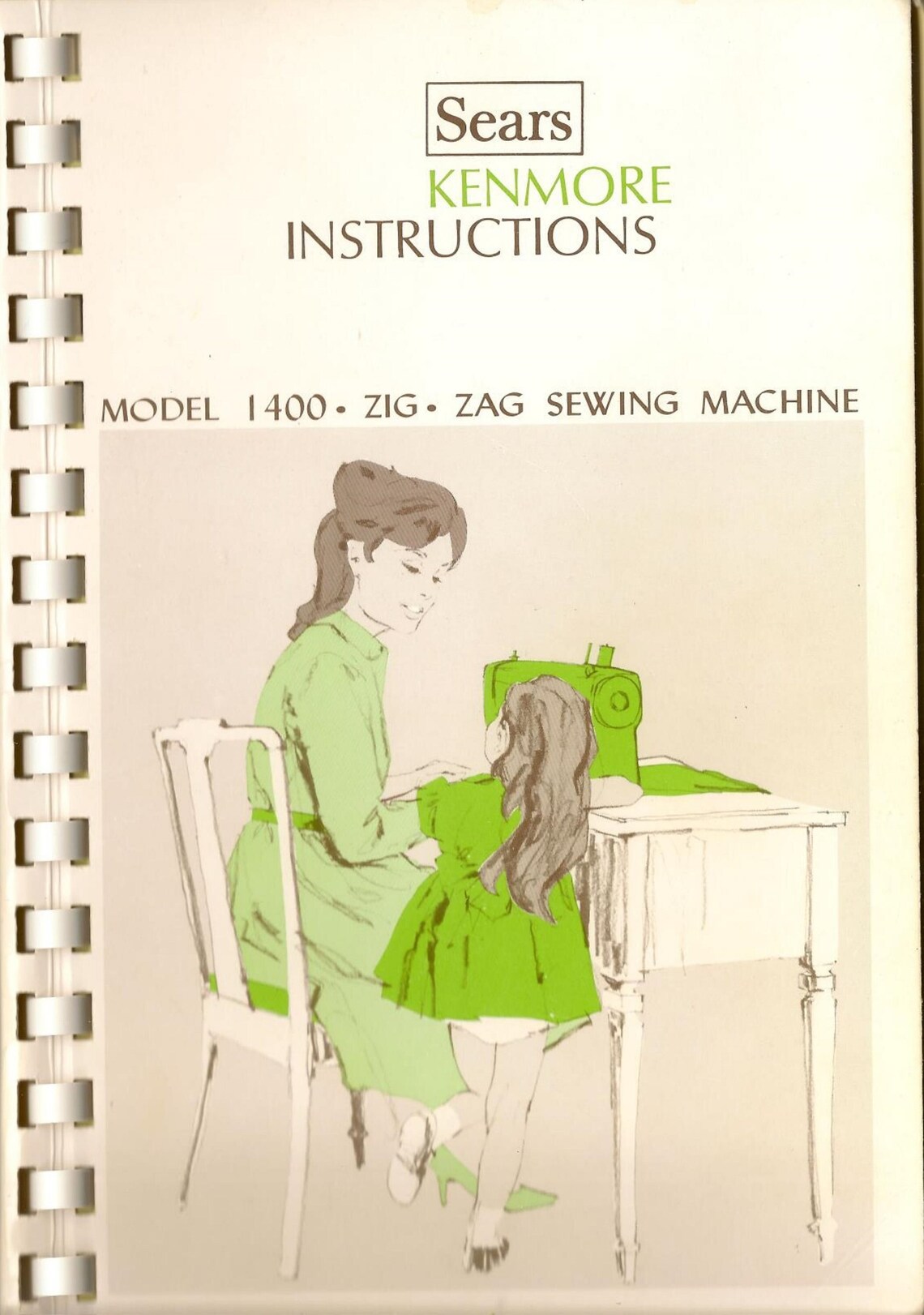 Kenmore 1400 Zigzag Sewing Machine Manual 158.14000 Etsy