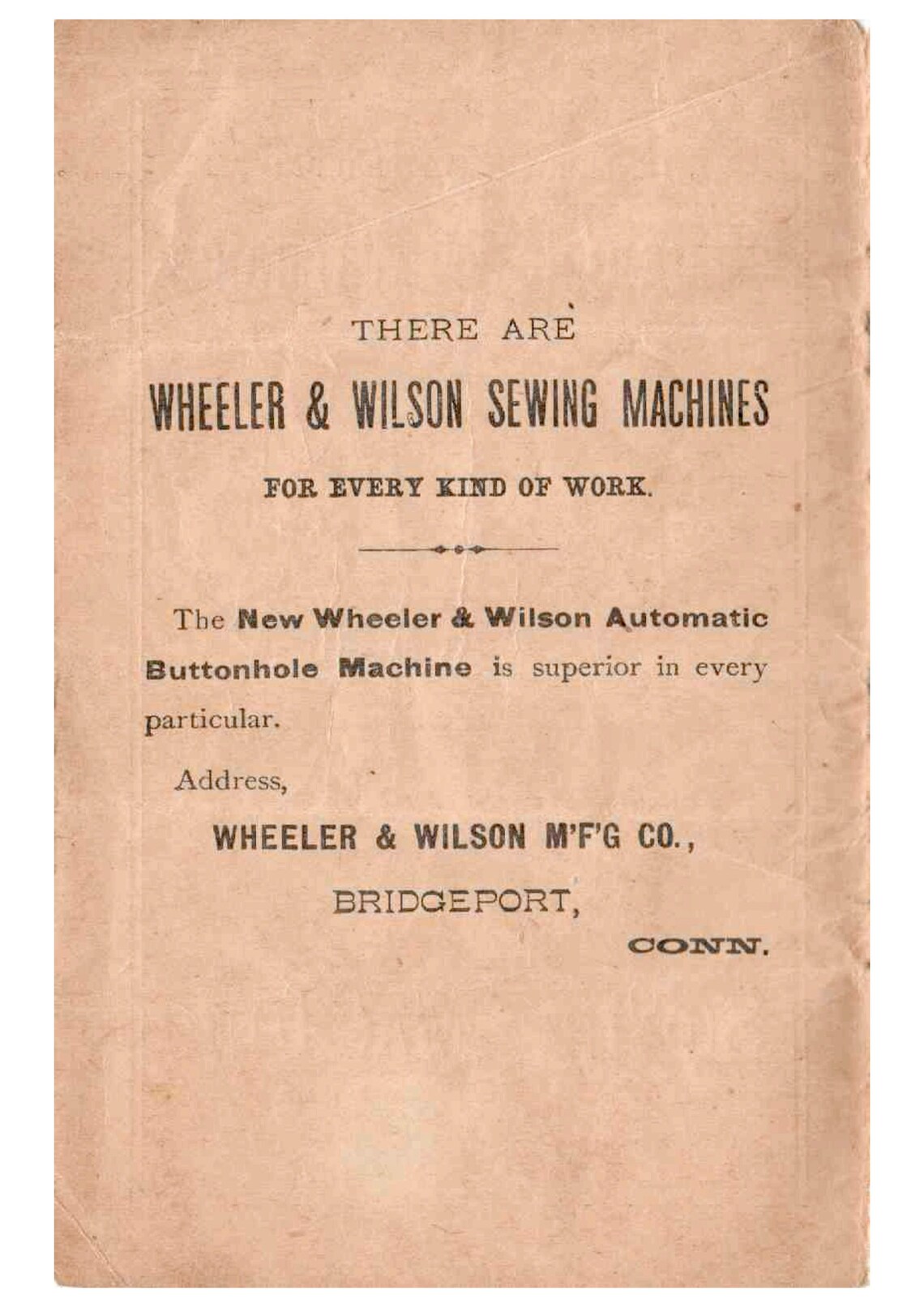 Wheeler & Wilson's New Family Sewing Machine No. 8 Manual PDF, Sewing