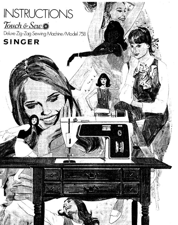 Singer Touch and Sew 758 Parts Manual PDF Singer 758 Etsy