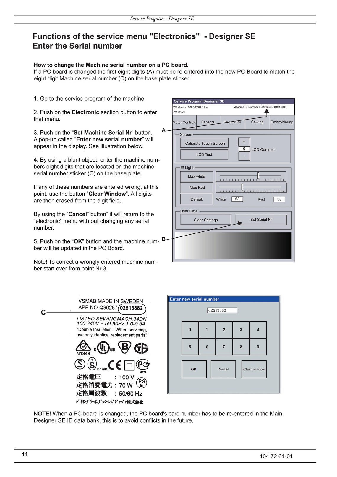 Viking Designer SE SE LE Service Manual Pdf, Husqvarna Viking Sewing