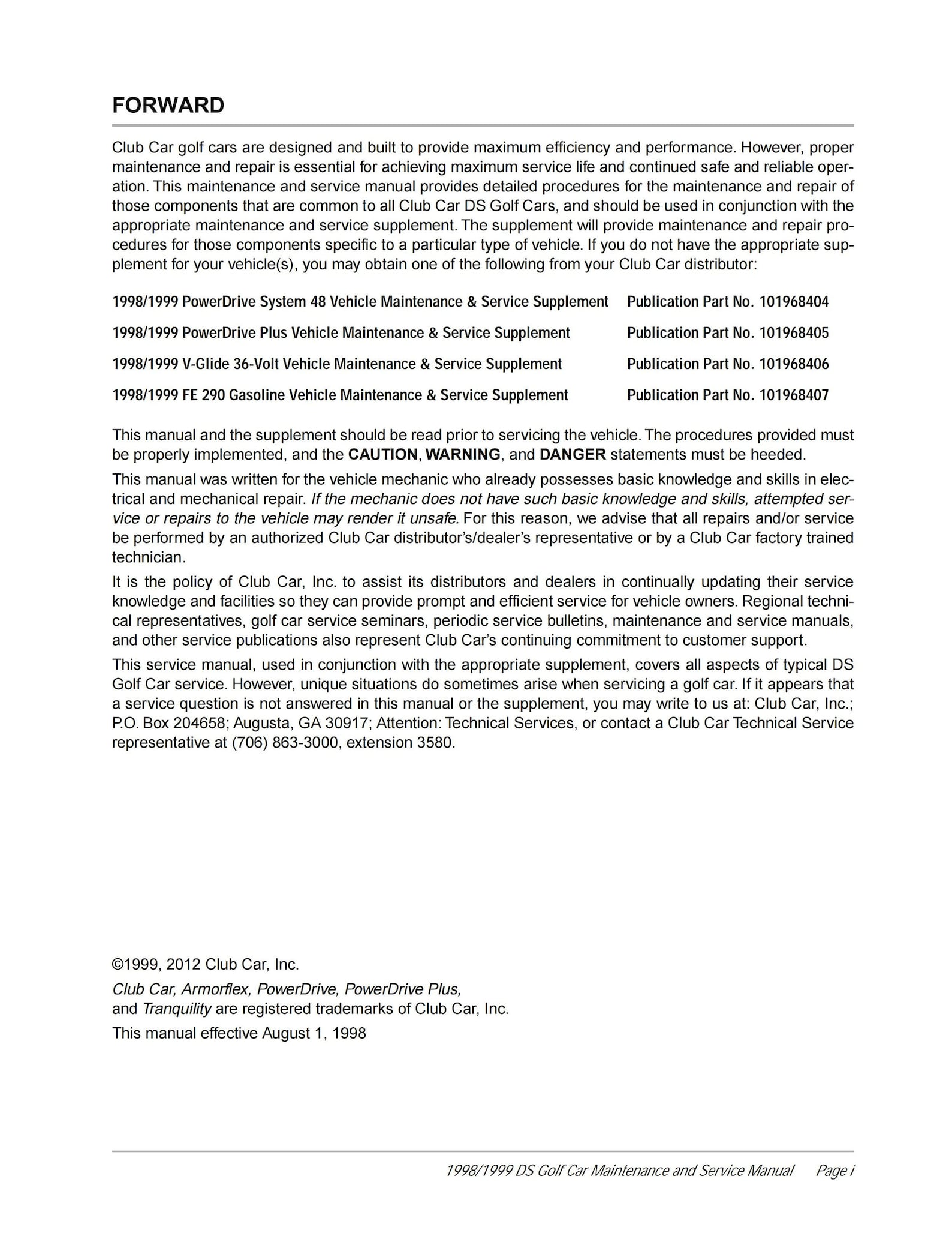 2003 CLUB CAR DS SERVICE MANUAL PDF visual data 3