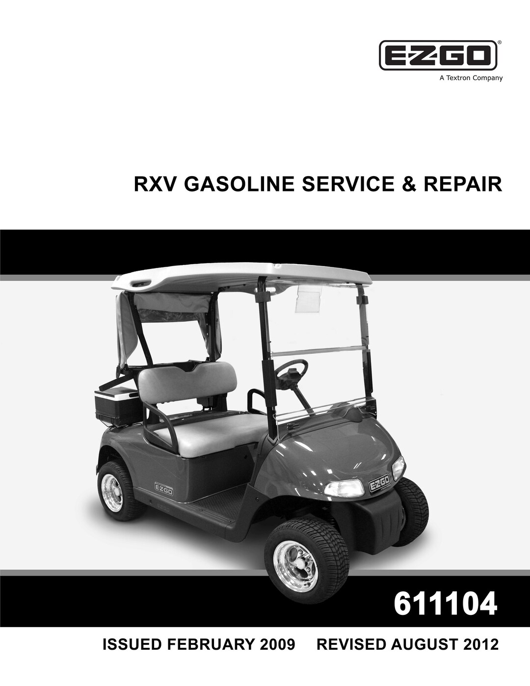 Ezgo Rxv Gas Service Manual, 20092015 Ezgo Rxv Golf Cart Service