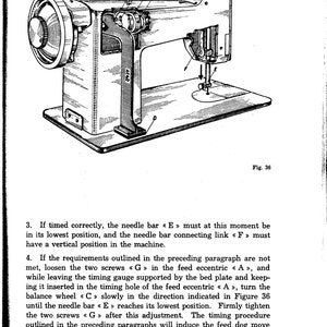 Necchi BU / BF Mira and Nova Service Manual, Necchi Sewing Machine