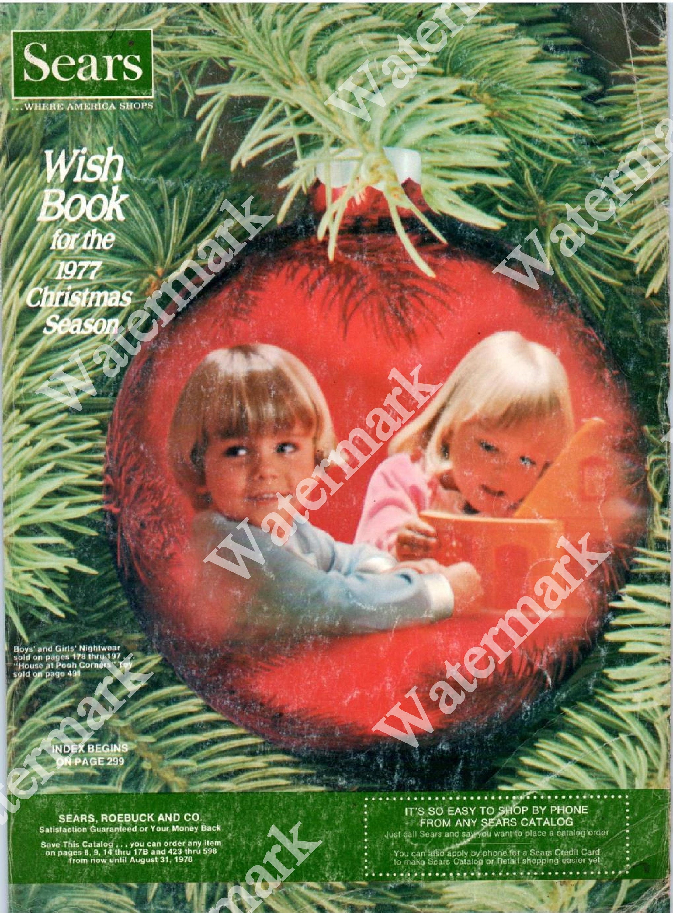 Sears Christmas Catalog 1977, Sears Wish Book 1977, Sears Christmas