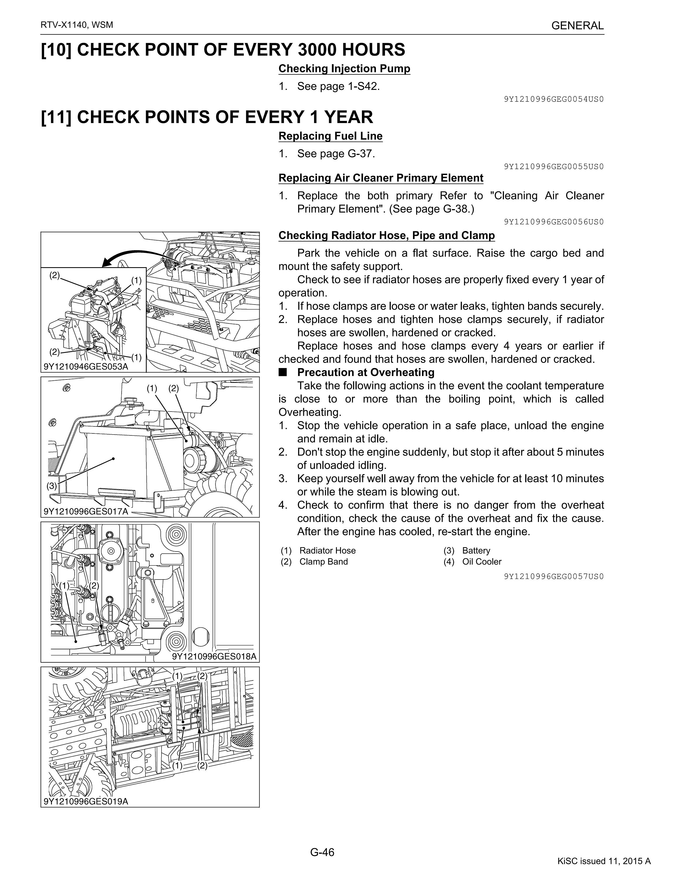 Kubota RTVX1140 Manual Service Manual PDF, Digital Repair