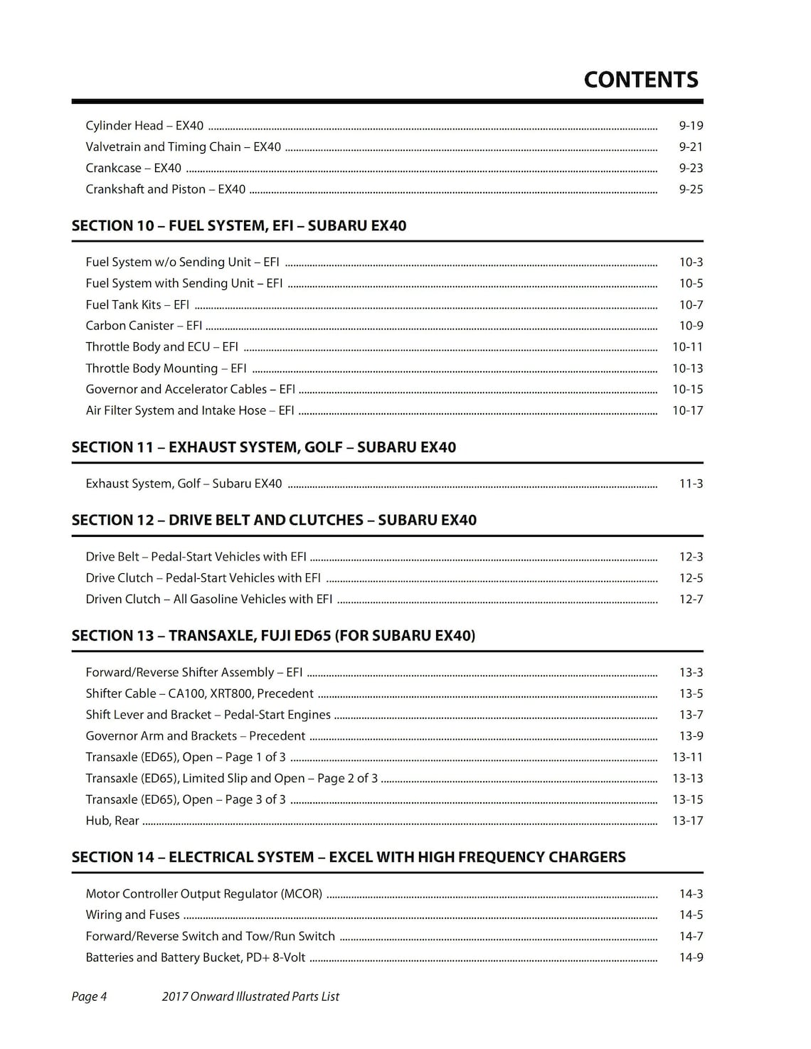 2017 Club Car Onward Illustrated Parts List PDF, Club Car Onward Golf Cart Repair, Club Car