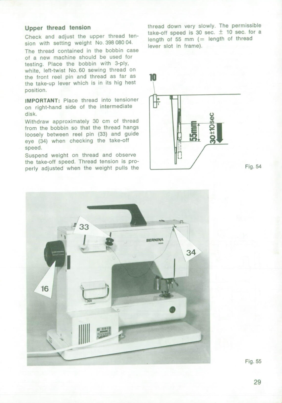 Bernina 900 Nova Manual PDF, Bernina 900 Sewing Machine Adjustment