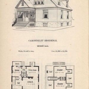 29 Victorian House Plans PDF E-Book, Vintage Victorian Architecture image 4