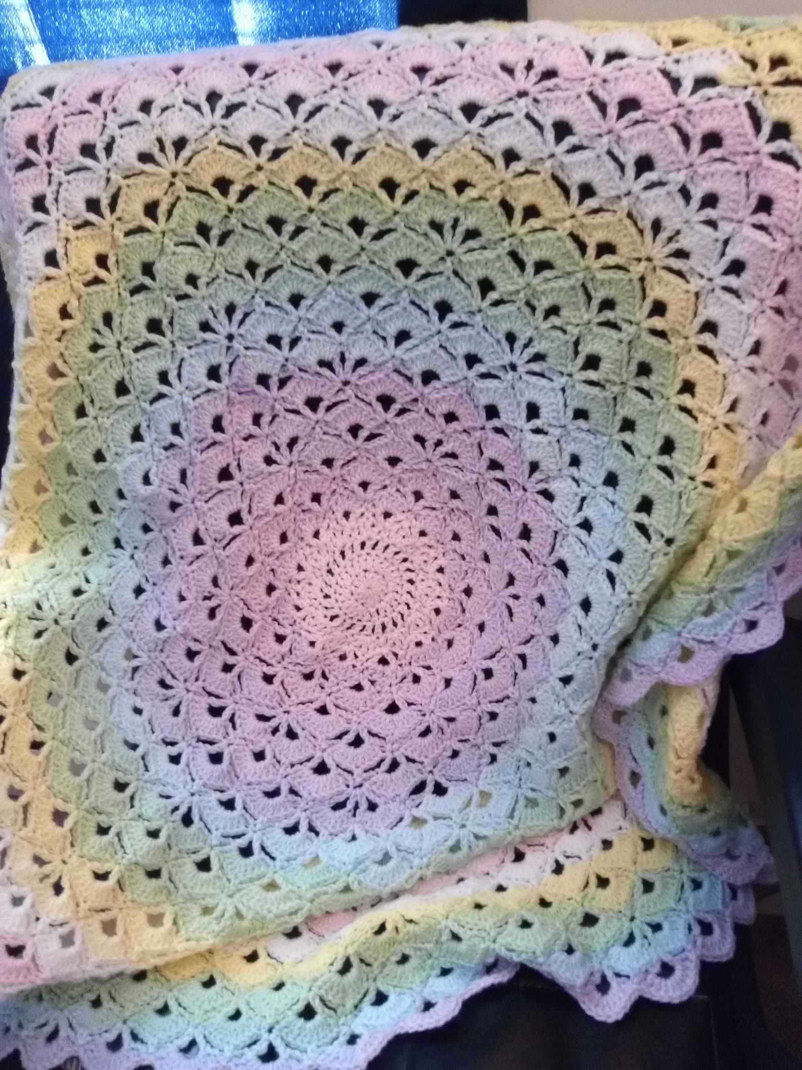 Lotus Flower Blanket Crochet Pattern