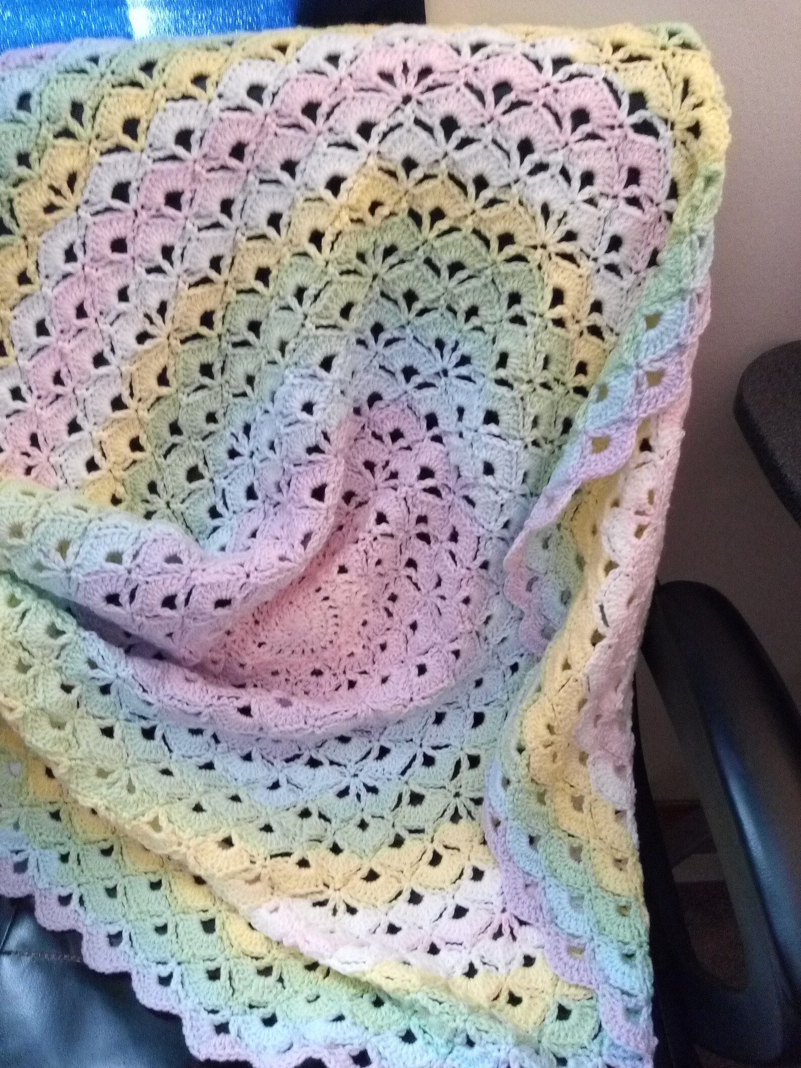 Lotus Flower Blanket Crochet Pattern