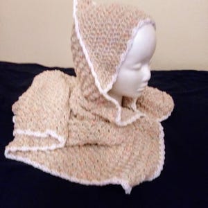 Crocheted Hooded Baby Towel