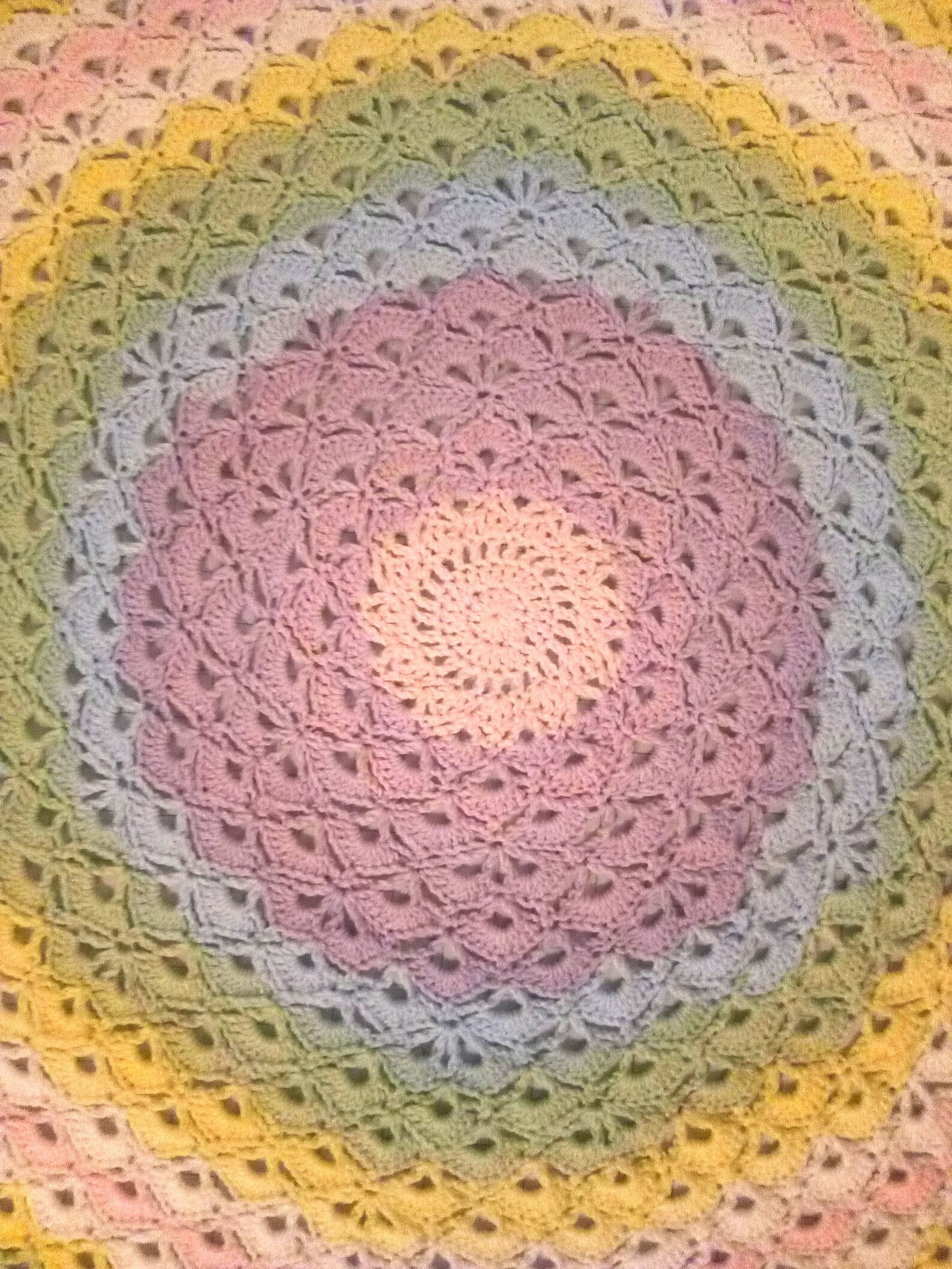 Lotus Flower Blanket Crochet Pattern