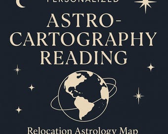 Personalized Astrocartography Reading — Relocation Overview Map