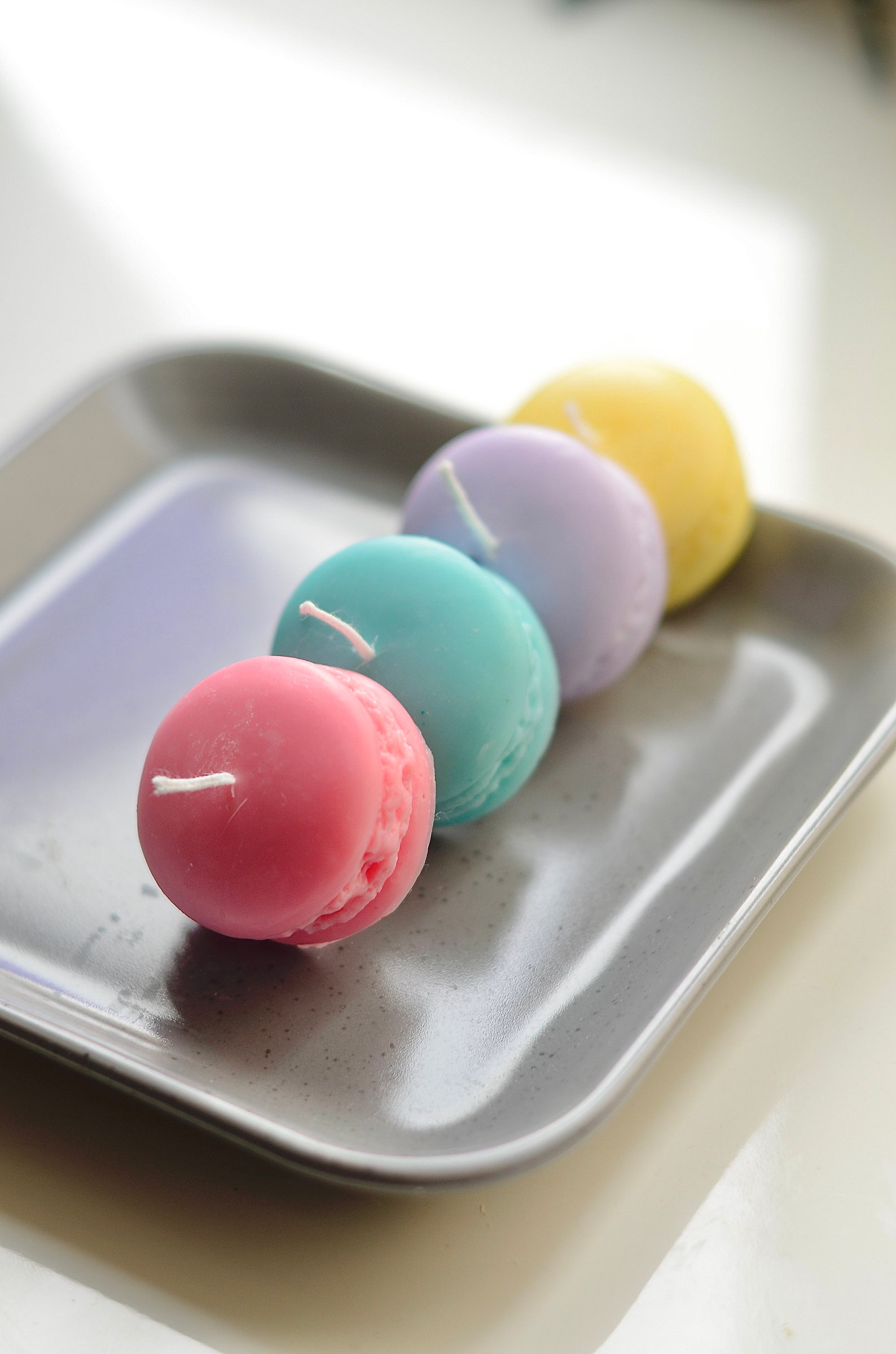 Macaron Shaped Candles/Set of Macaron Candles/Scented Soy Wax Etsy