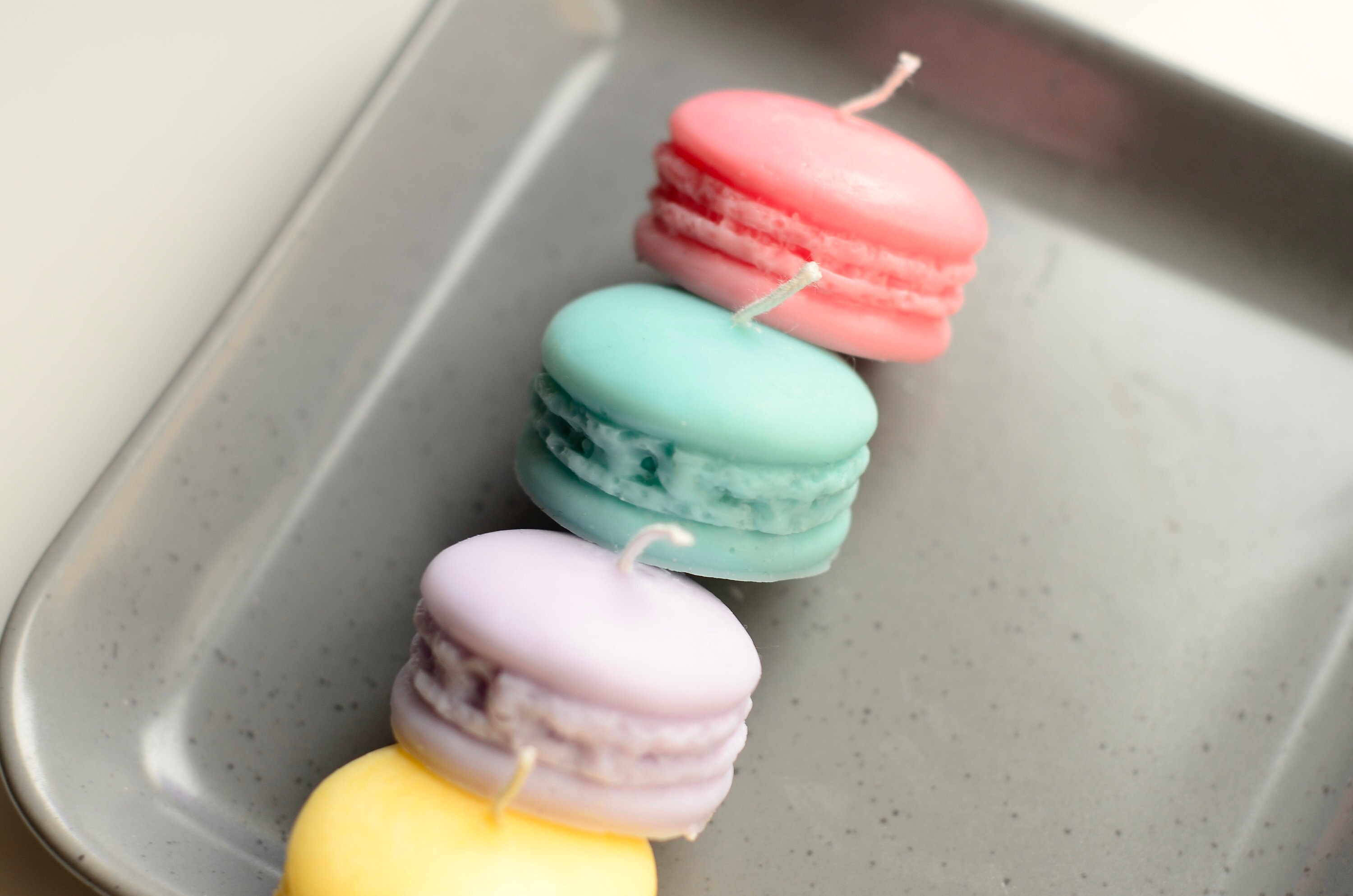 Macaron Shaped Candles/Set of Macaron Candles/Scented Soy Wax Etsy