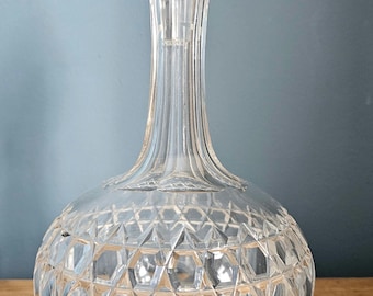 beautiful vintage cut glass decanter