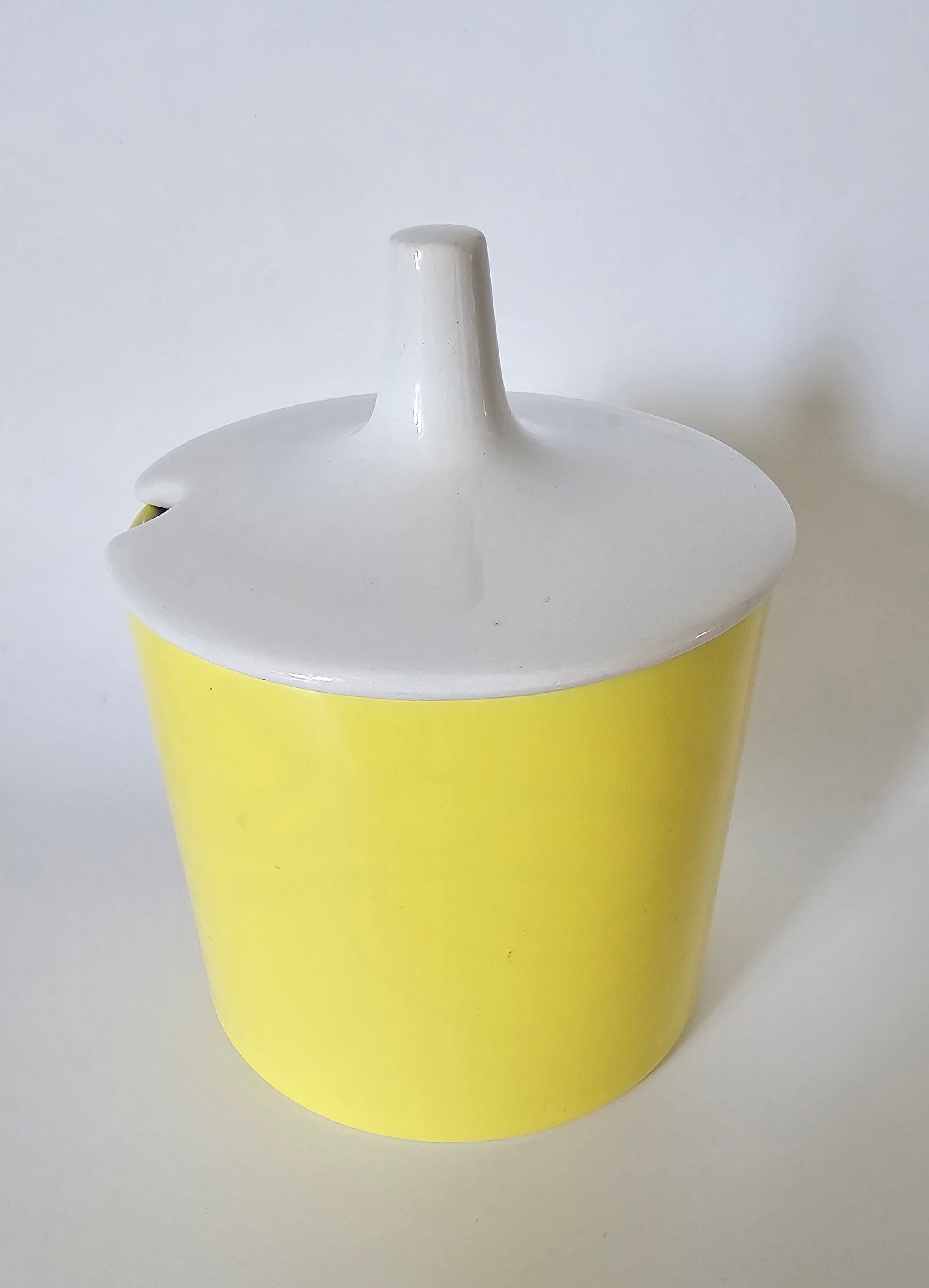 Rare Vintage Cameo Sunshine Poole Pottery Jam pot