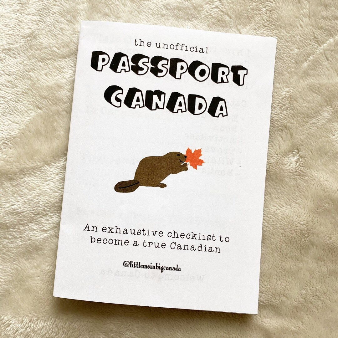 Passport Canada Travel Checklist Digital Download Etsy