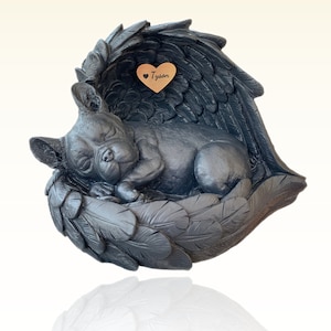 Monello Dog Urn Urn for French Bulldog incl. Engraving Pet Urn for Home Bully French Bulldog Urn for Ashes Urn for Dogs