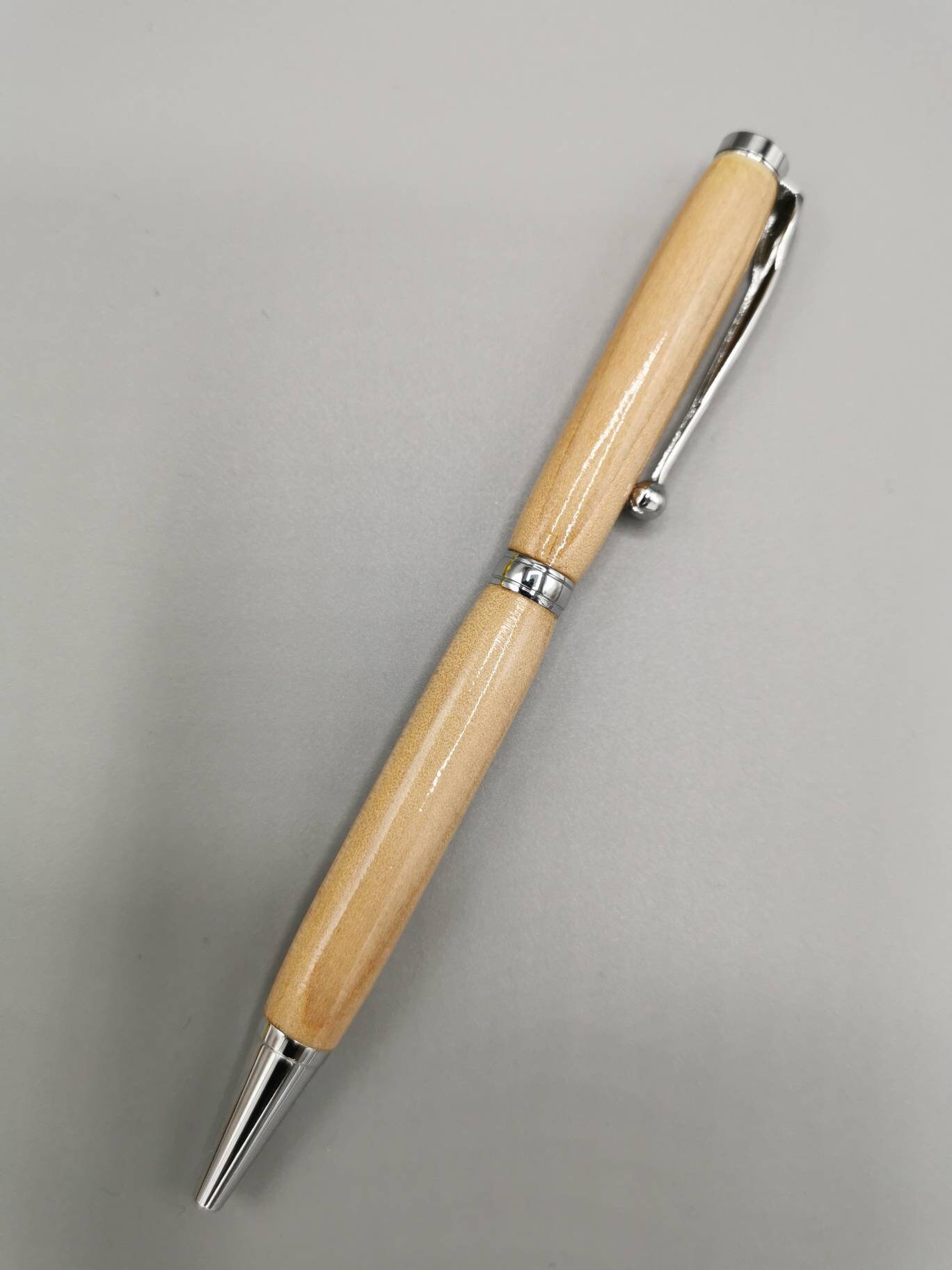 Bolígrafo delgado de fresno pluma girada a mano muebles de | Etsy