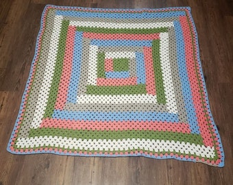 Log Cabin Granny Blanket