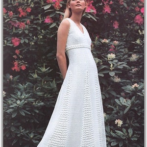 Vintage Style Summer Maxi Dress Crochet Pattern / Crochet Dress Pattern (English)