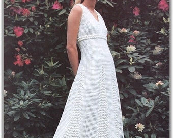 Vintage Style Summer Maxi Dress Crochet Pattern / Crochet Dress Pattern