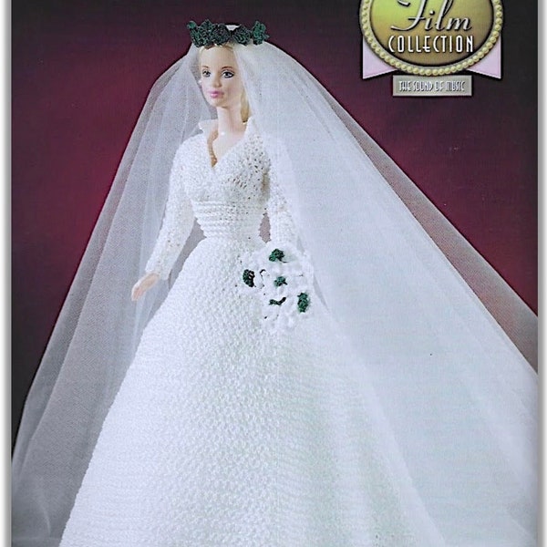 Robe de mariée Barbie au crochet / Robe de mariée pour poupée tendance