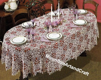 Oval Tablecloth Crochet Pattern