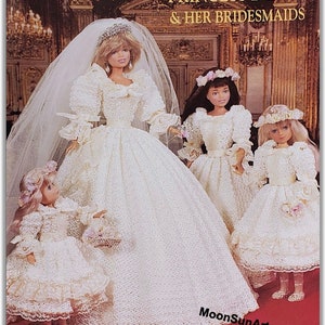 Princess Diana and Her Bridesmaids Dresses Crochet Pattern