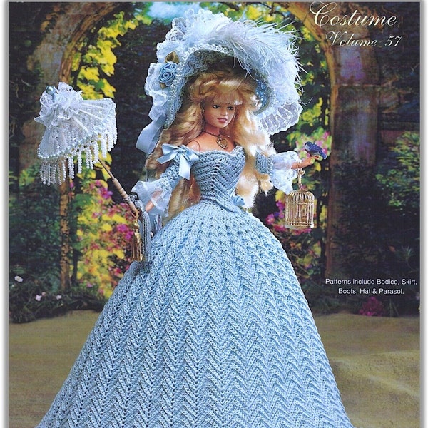 Modèle au crochet pour poupée fantaisie Garden Party (anglais)