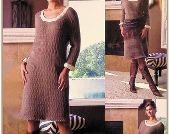 Women's Sweater Dress Crochet Pattern