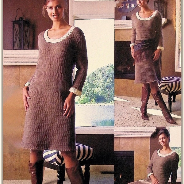 Women's Sweater Dress Crochet Pattern