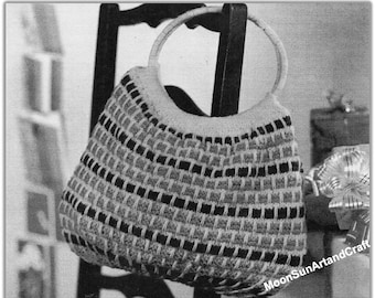 Large Handbag Knitting Pattern 01