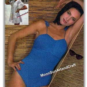 Vintage Swimsuit with Cover Up Crochet Pattern