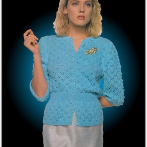 Women&#39;s Short Sleeve Cardigan Knitting Pattern