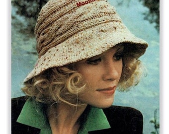 Cable Crown Hat Knitting Pattern