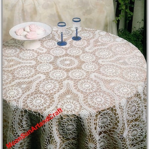 Lace Tablecloth Doily Crochet Pattern