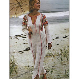 Vintage Beach Caftan Crochet Pattern