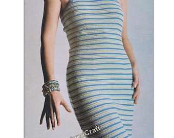 Striped Summer Dress Knitting Pattern