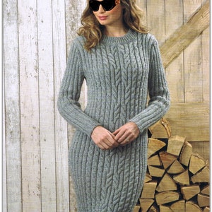 Women's Sweater Dress Knitting Pattern