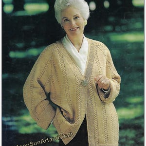 Ladies Loose Jacket Knitting Pattern