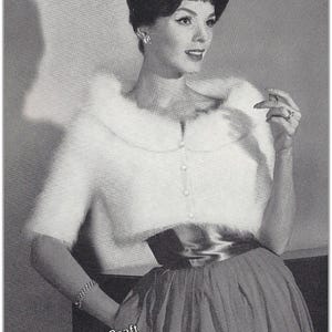 Vintage Style Bolero Jacket Knitting Pattern