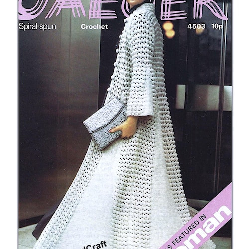 Women's Maxi Evening Coat Crochet Pattern + Video Tutorial