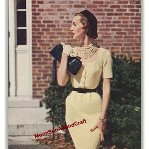 Vintage Midi Dress Knitting Pattern